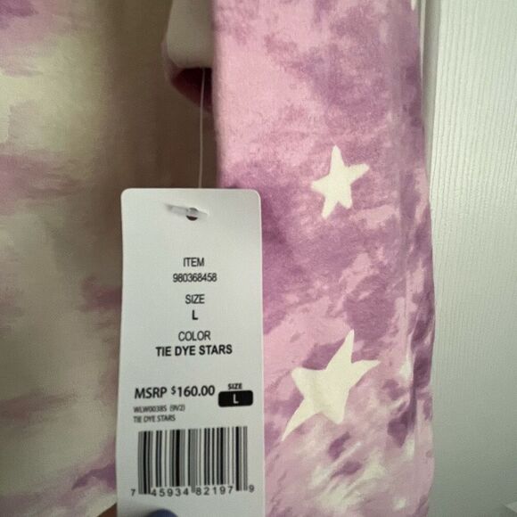 NWT Wildfox Tie Dye Loungewear Sweatshirt Size Large - Picture 6 of 8